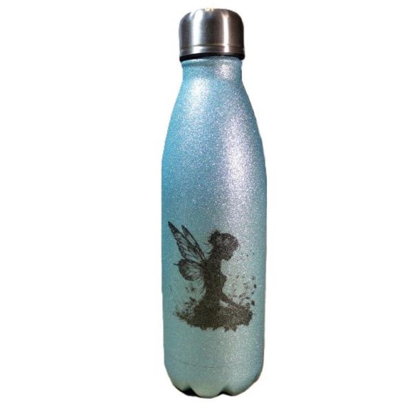 Trinkflasche Glitzer Fee